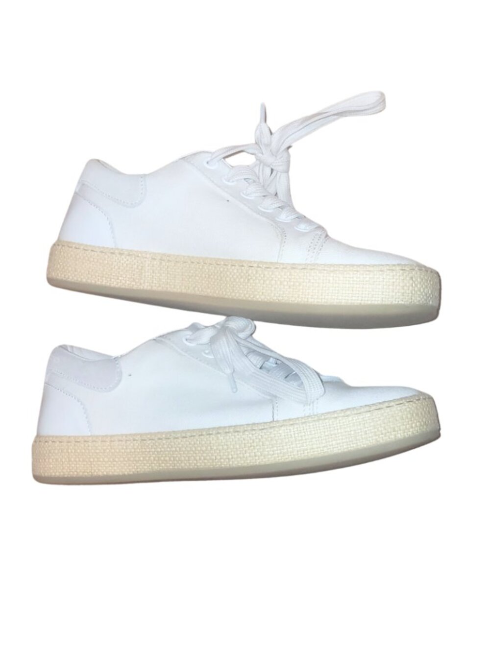 Giuseppe Zanotti White Leather Espadrille Sneakers Size 36 US 6 Designer